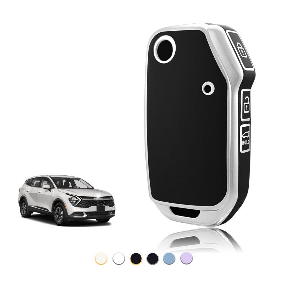 Toomume Car Key Cover Tpu, Car Key Case Fit For Kia Sportage R Gt Mk5 Stinger Gt Sorento Picanto Ceed Cd Proceed Xceed Cerato Forte, Protective Key 5051224094318