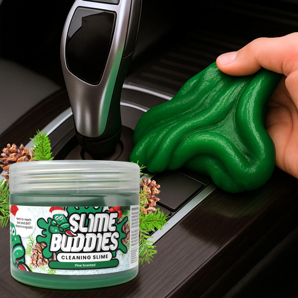 Slime Buddies Cleaning Putty Gel | Car Cleaning Gel For Interiors & Air Vents, Computer, Macbook & Laptop Keyboard Cleaner | Clean Hard To Reach 5051226207921