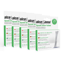 100 Breathalyser Blow Tubes (5 Packs of 20) - Suitable for the Zero, Lite, Lite 2, Elite, Elite 2, Elite 3, Excel, Pro and Ultra Breathalyzer