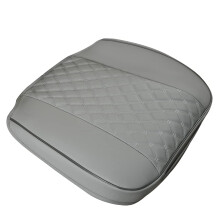 Black Panther Car Seat Cover PU Leather,Full Wrapping Edge,Protector for Front Seat Bottom (53?52 cm)(1Piece,Grey)