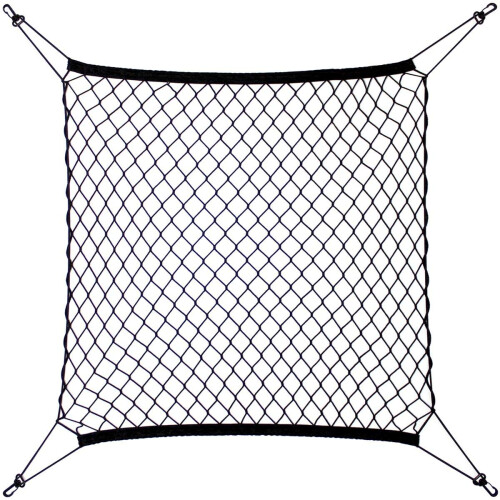 iGadgitz Home U7115 Cargo Net, Car Boot Storage Organiser - Black