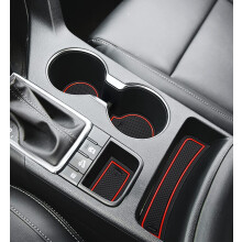 Auovo 2021 Anti-dust Mats for Kia Sportage KX5 Accessories 2017 2018 2019 2020 2021 2022 Custom Interior Cup Holder Inserts Center Console Door