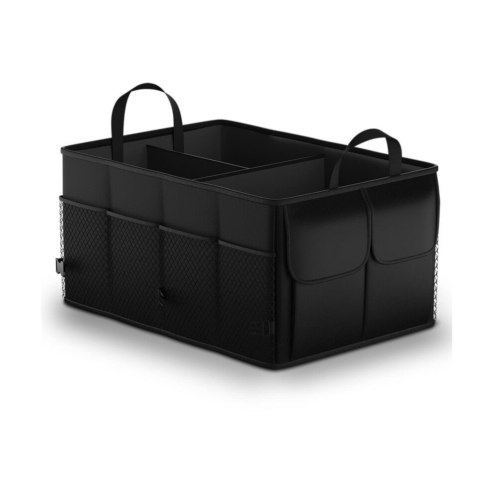 Uoking Car Boot Organiser - Car Boot Tidy Storage - Collapsible Heavy Duty Trunk - Portable Multi Compartment Shopping Organization Organiser - 5051224101924