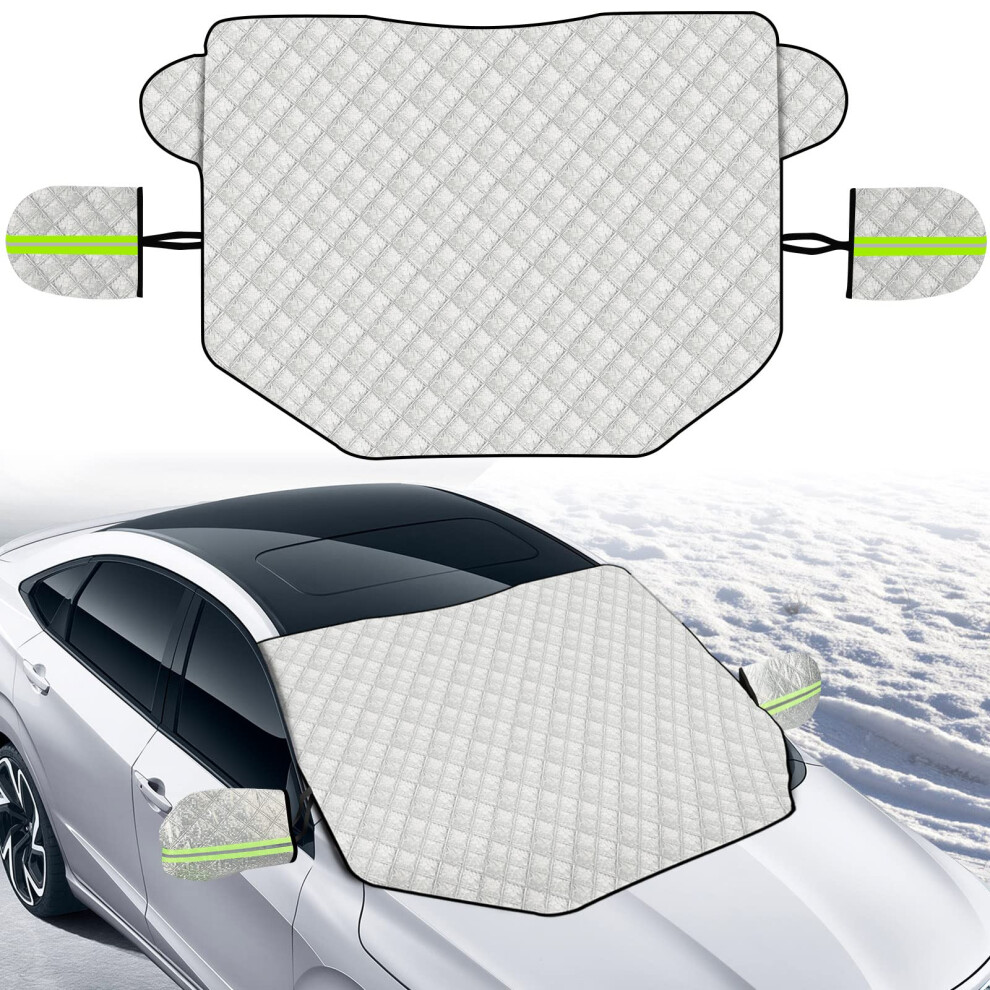 Nutmanel Car Windscreen Cover, Windscreen Cover Frost, Car Windshield Snow Cover, Front Window Sunshades For Snow Ice Frost Uv Dust Water Resistent 5051224098477