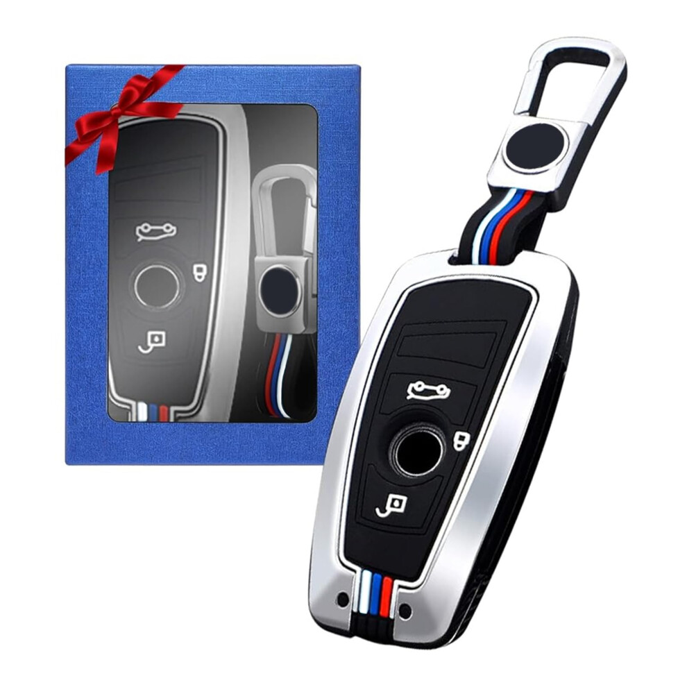 Yumzeco Compatible With Bmw Key Cover, Zinc Alloy Car Key Fob Cover For 1 3 5 Series F10 F11 F20 F25 F30 F31 F34 G30 G20 X3 X4 I3 M3 M4, Keyfob Case 5 5051224096589