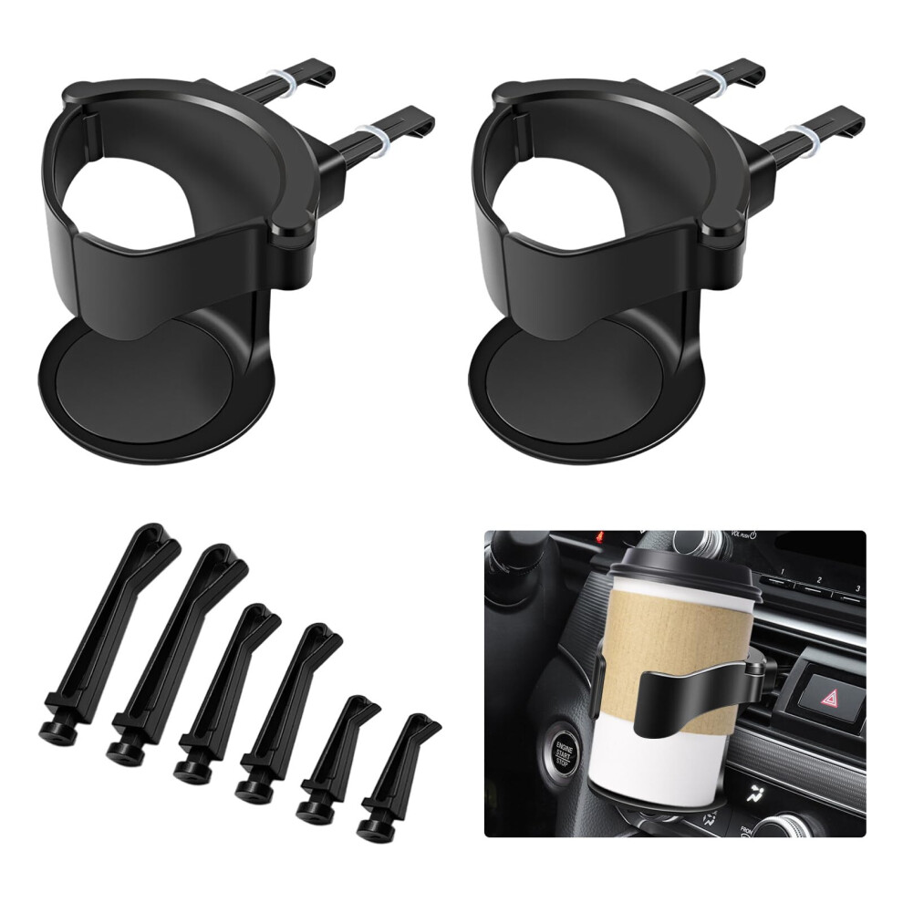 Eachpt Car Cup Holder, 2 Pcs Air Vent Cup Holder For Car, Car Drinks Holder Universal Adjustable Car Vehicle Cup Holder, With Car Ventile Clips, Car 5051226176609