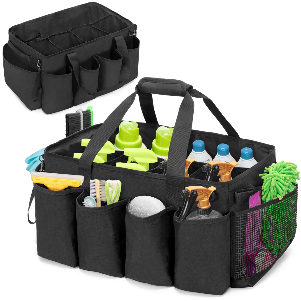 Hodrant Extra-Large Cleaning Caddy Organizer With Sturdy Pad & Handles, Tote Bag For Cleaning Products & Supplies Storage, Car, Housekeeping Work 5051226136030