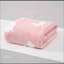 ZHMRFG Velvet Rabbit Jacquard Bath Towel 55.11" – Super Soft, High Absorbent, Cute Design for Home, Bathroom & Gifting