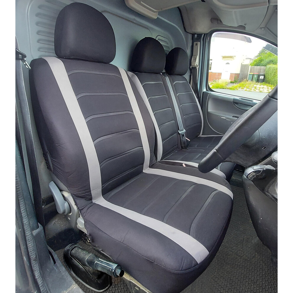Van Seat Covers, Universal Fit Most Trucks Vans Lorry Front Seat Covers, Single & Double Car Seat Covers For Single Driver And Double Passenger Seat 5051224101603
