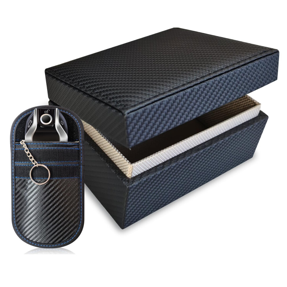 Faraday Car Key Signal Blocker Box & Pouch | Keyless Anti-Theft Rfid Key Box 5051224097852
