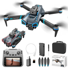 Dron z 4,9-calowym ekranem, pilotem zdalnego sterowania, bezszczotkowym silnikiem i fajnymi światłami. Drony z kartą pamięci. RC Quadcopter z
