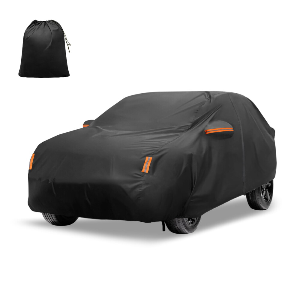 X Autohaux Protective Car Cover For Toyota Rav4 (2012-2022) - Waterproof, Windproof, And All-Weather Protection With Door Zipper, 210D-Pu Material 5051224097043
