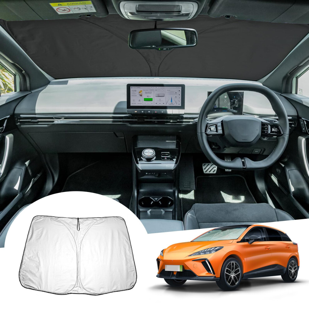 Gafat Mg 4 Ev Mg4 Electric Sunshades For 2022-2024 Front Windows, Windscreen Parasol Sun Visor With Cooling And Uv Protection, Mg 4 Accessories 5051224098613