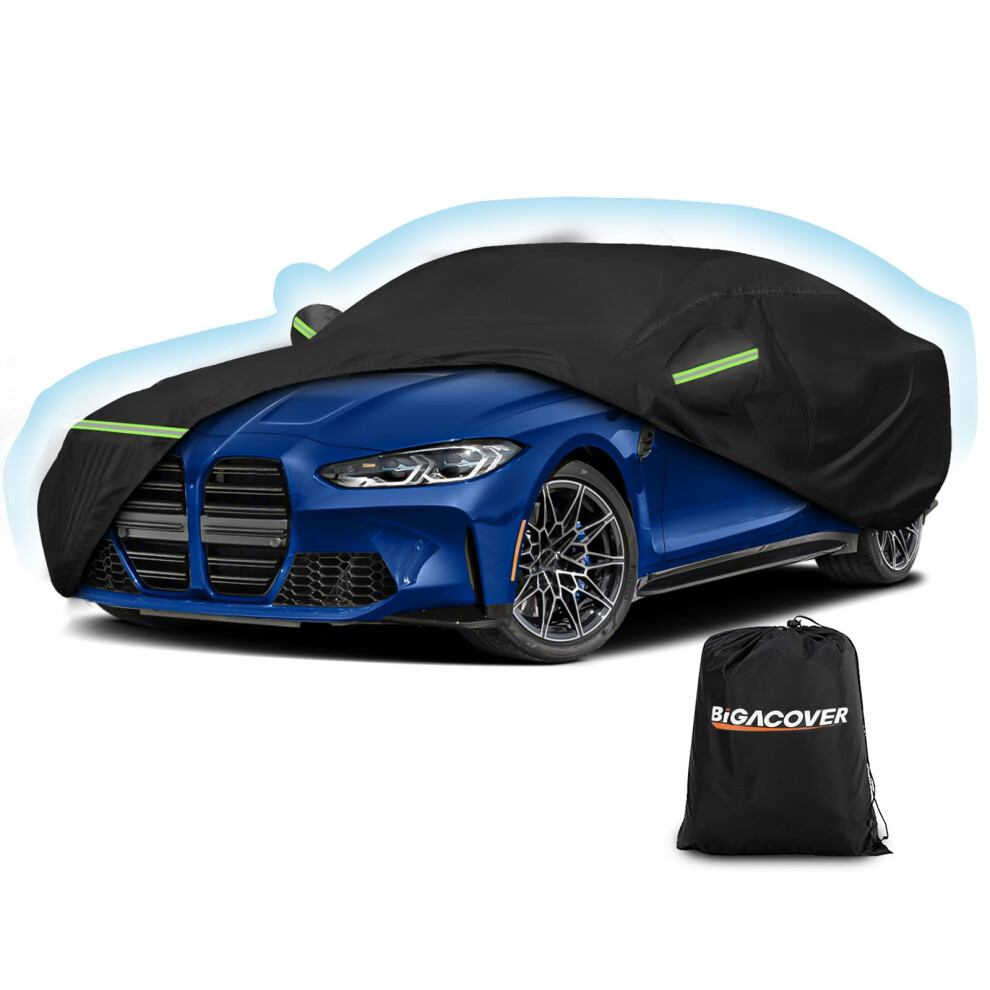Car Cover For Bmw M4/ 4 Series 420I 428I 430I 435I 440I /4 Coupe 2014-2024, Waterproof 210D Oxford Cloth And Cotton Cover Outdoor Full Car Covers With 5051224097838