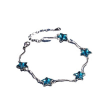 925 Sterling Silver Bracelets for Women, Fashion Adjustable Slider Unique S925 Bracelet Jewelry For Wedding Gifts Five-Pointed