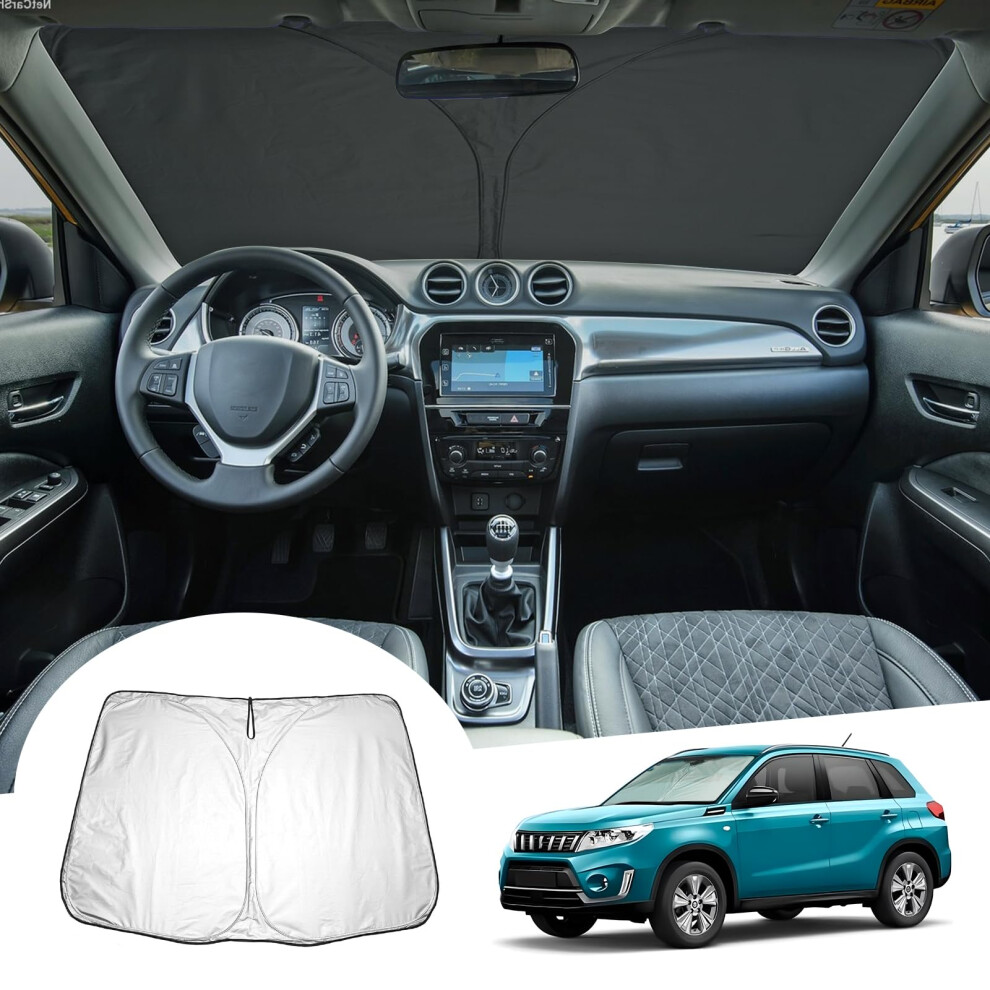 Gafat Suzuki Vitara Ly Iv-4 Hybrid 2016-2024 2025 Sunshades, Sun Protection Front Windscreen Inside, Vitara Facelift 2023 Windscreen Parasol Sun 5051226129568