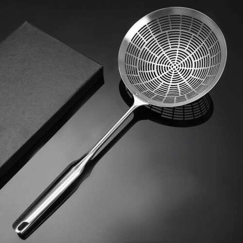 Colander, Large Mesh Strainer, Durable Long Handle, Draining Pasta Vegetables, Home Cooks