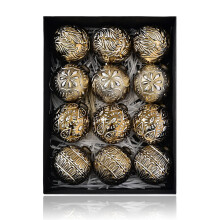 3.15" Antique-Style Christmas Ball Ornaments Set of 12, Vintage Shatterproof Baubles for Tree, Window, Indoor/Outdoor Decor