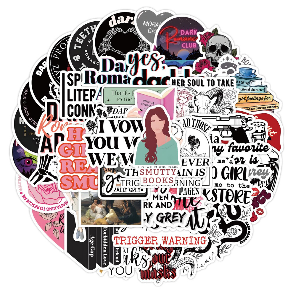 Girl Read Smut Sticker Pack 50Pcs For Water Bottles Laptops Cars Skateboards Mens Cave Decorations 5051226154492