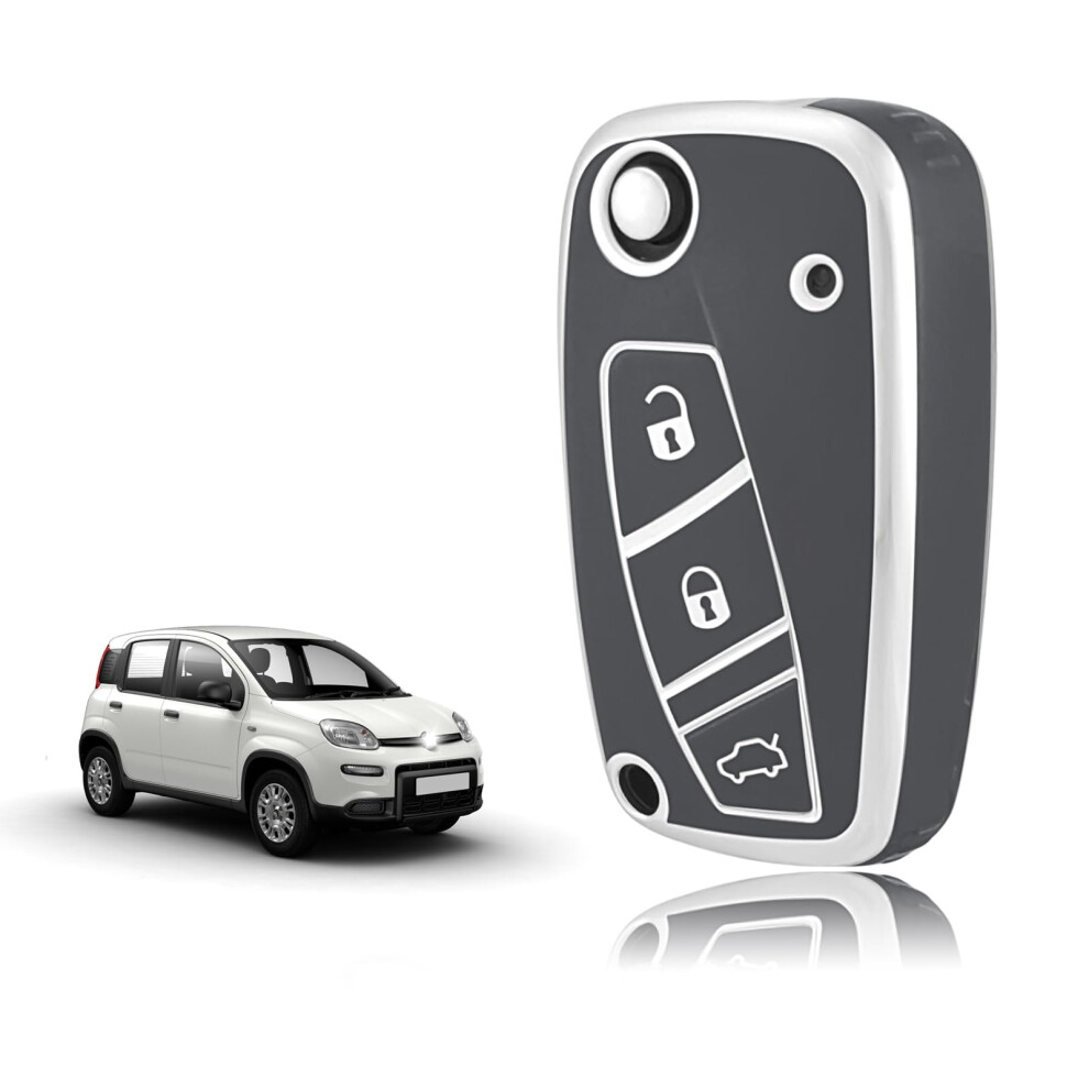 Toomume Car Key Cover Tpu, Car Key Case Fit For Fiat Florino Ducato Doblo Iveco Qubo Stilo Linea Idea Ulysse Punto Lancia Lybra Musa Delta, Protective 5051224099443