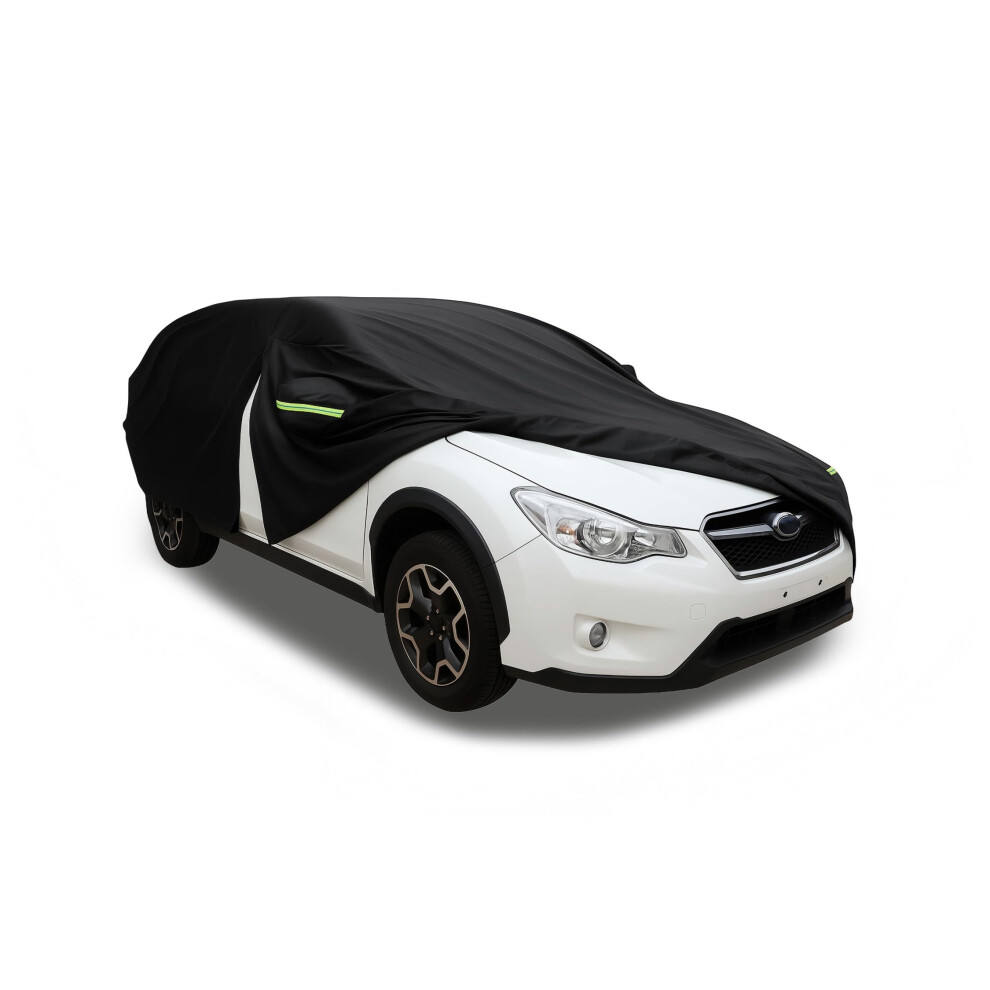 Universal Car Cover 480*190*190Cm - Driver Side And Front Passenger Side Zipper Openings - Windproof, Snowproof, Dustproof, Scratch-Resistant, Uv 5051224100415