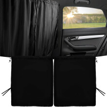 Car Divider Privacy Curtains Universal Car Seat Partition Curtain Cars Side Window Sunshades Sun Shade Covers Van Cabin Privacy Curtains Blackout