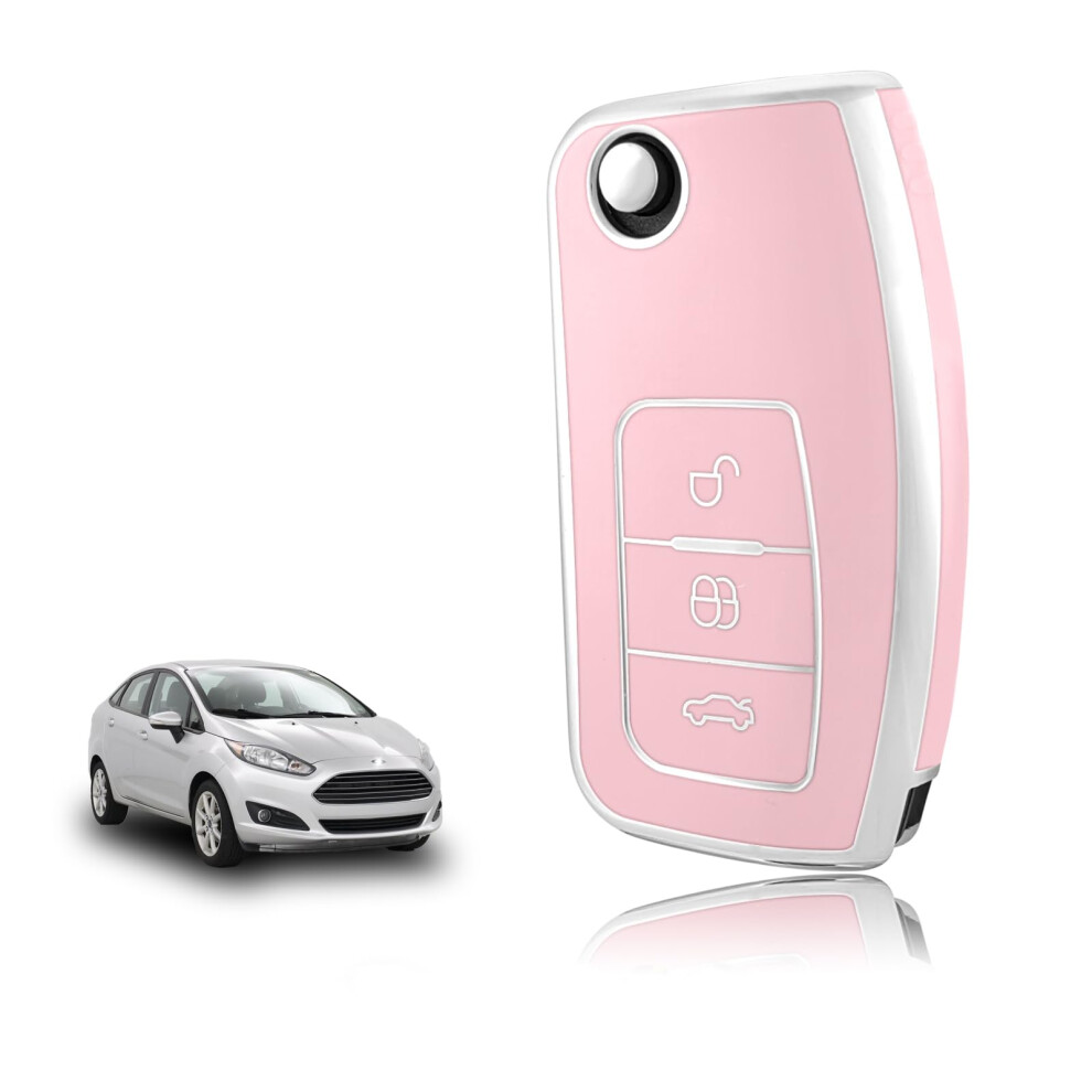 Toomume Car Key Cover Tpu, Car Case Fit For Ford Fiesta Focus Mondeo Tourneo Ecosport Galaxy Kuga Falcon Fusion Escort B-Max - Flip Key 5051224099306