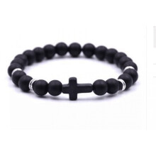 Onyx & Tiger Eye Beaded Bracelet for Men & Women – Christian Religious Gift, Anniversary Jewelry for Dad, Husband – Compatible with Faith-Based