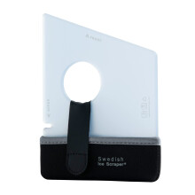 Swedish Ice Scraper - 6mm Ice Blue with Neoprene Holder