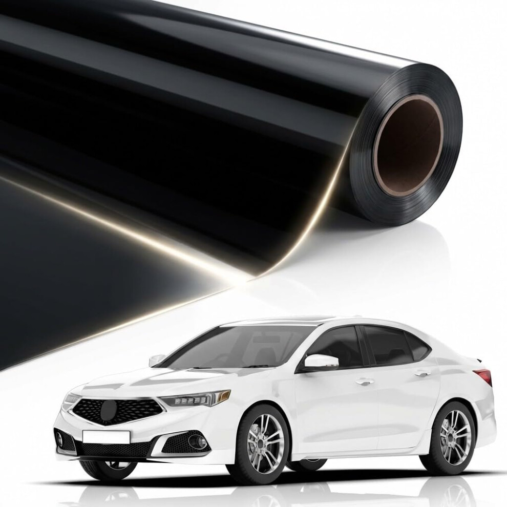 Car Window Tint Glass Ix Professional Quality Window Tinting Film For Van & Vehicles (5% Vlt, 6M X 65Cm, 2 Ply, Limo Tint) Solar, Glare And Black 5051224105632