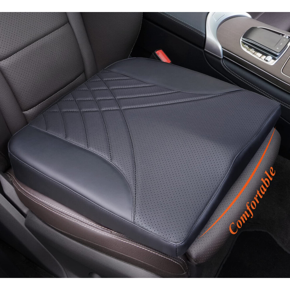 Kingphenix Premium Car Seat Cushion, Memory Foam Driver Seat Cushion To Improve Driving View- Coccyx & Lower Back Pain Relief - Seat Cushion For Car, 5051224102129