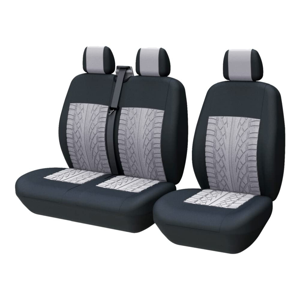 Toyoun Van Seat Covers Universal Fit Most Vans Trucks Lorry Front Seat Cover Single & Double Car Seat Covers For Single Driver And Double Passenger 5051226140181