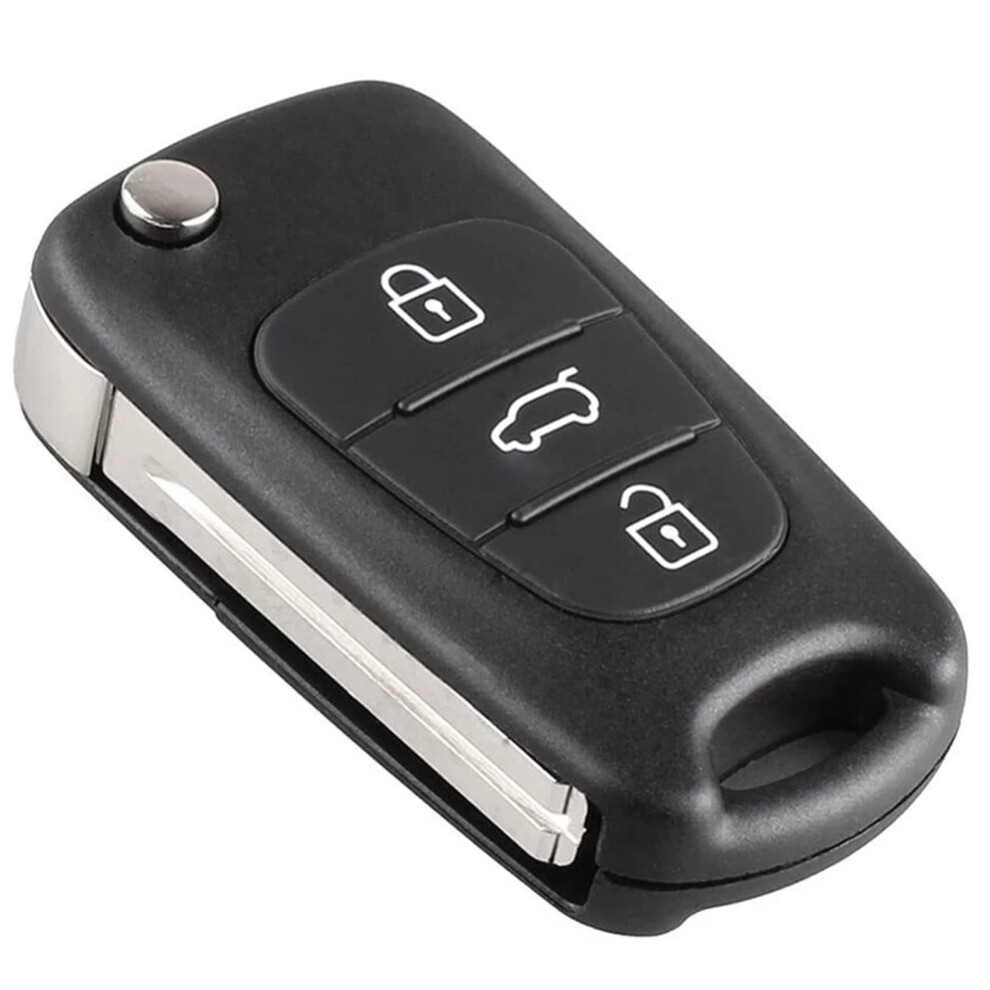 Hoorlz Hyundai Key Fob Cover Compatible With Hyundai I20 I30 I35 Ix20 Ix35 Spare, Kia Ceed Rio Picanto Sportage Sorento Venga Remote Car Key Cover 5051226205330