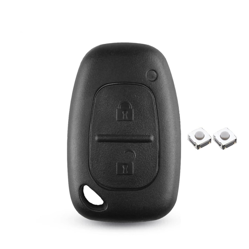 2 Buttons Car Key Fob Shell Compatible For Vauxhall Renau-Lt Traffic Master Vivaro Movano Kangoo For Nissan Primastar,Car Remote Key Case Replacement 5051224105304