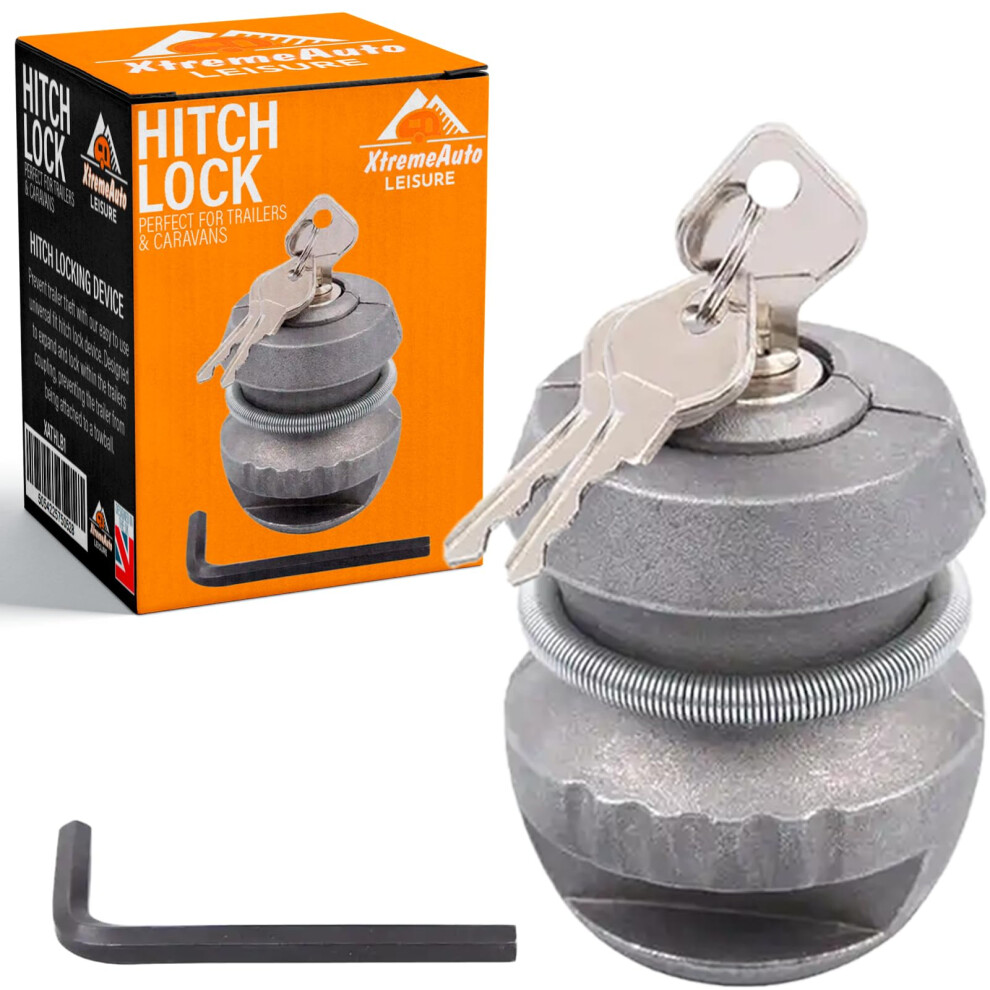 Xtremeauto Trailer Hitch Lock Ball - Caravan Security Anti-Theft Device, Zinc Alloy Expanding Lock For Caravans & Trailers Tow Hitch 5051226165528