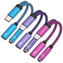 Adaptor USB-C la 3,5 mm, pachet de 3 bucăți – compatibil cu iPhone 15 și Samsung Galaxy