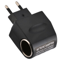 Adattatore da AC220V a DC12V, convertitore per presa accendisigari auto, spina di alimentazione sicura, adattatore da parete da 6W
