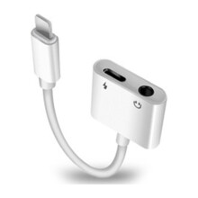 Oiriúntóir Cluasán Aux Fuaime, Oiriúntóir Cluasán 2In1 Do, Scoilteoir Fuaime agus Luchtaire Lightning Go 3.5mm, Oiriúntóir AUX Préimhe Do 13