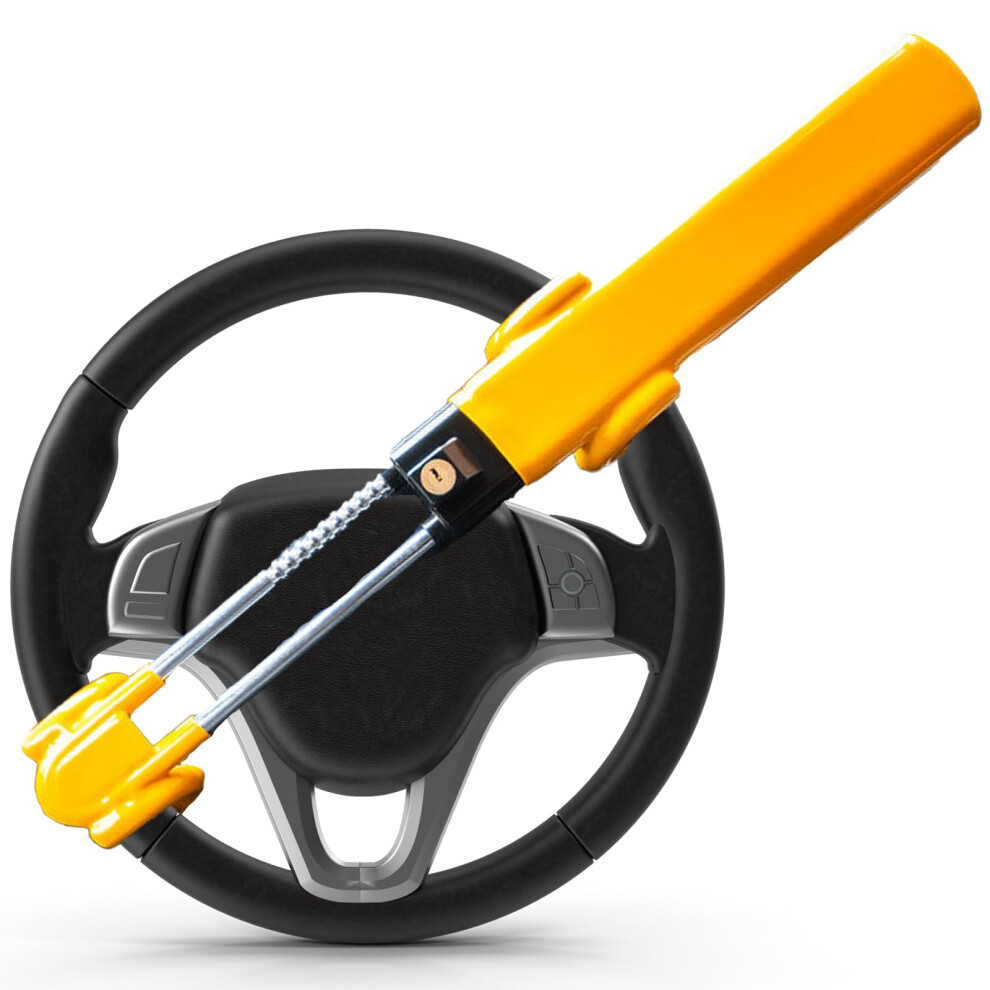 Xtremeauto Heavy Duty Steering Wheel Lock - Universal Anti-Theft Device With Two Keys For Car And Van Security 5051226166099