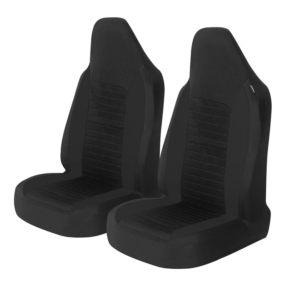 Autoyouth Car Seat Covers - Front Seat Protectors For Dogs, Children, Sports & Work - Universal, Black