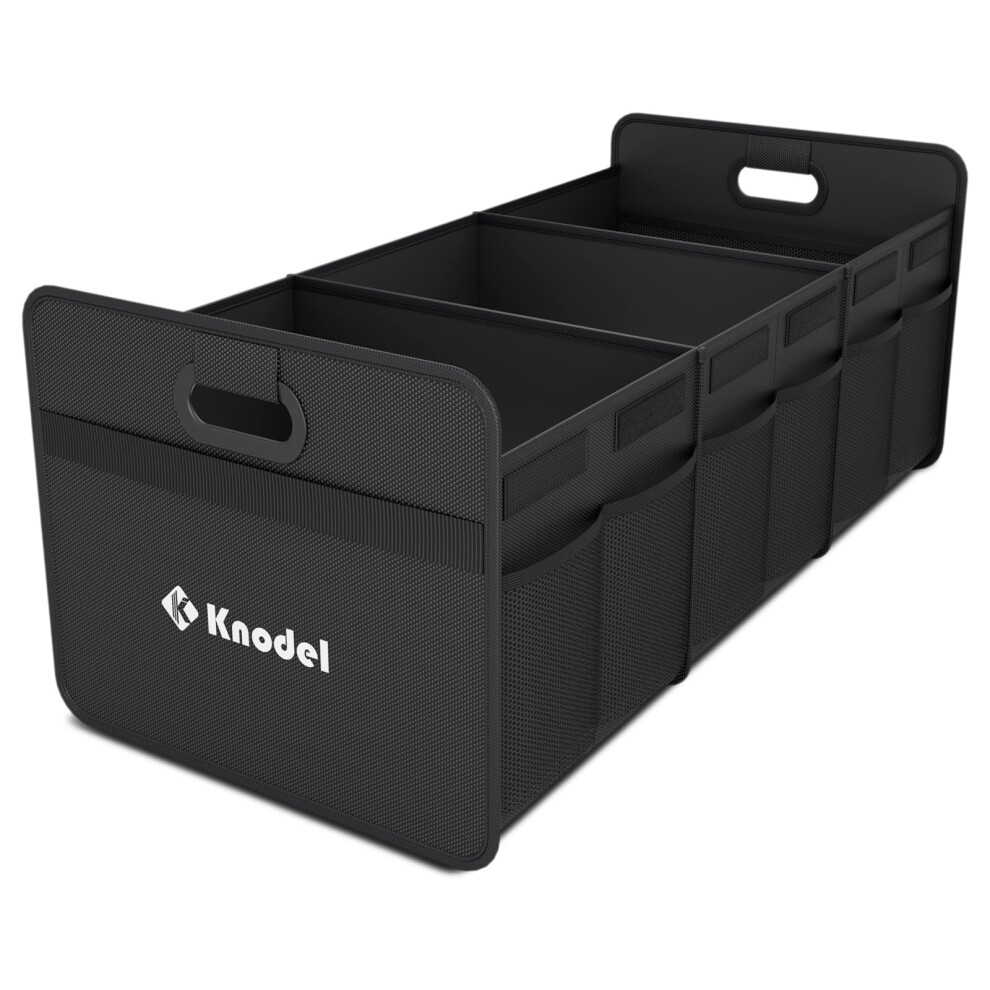 K Knodel Car Boot Organiser, Foldable Car Boot Storage, Automotive Consoles & Organisers (Large, ) Black 5051224102532