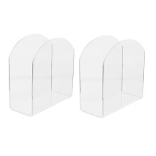 2pcs Clear Acrylic Napkin Holder for Table – Upright Standing Dispenser, Compatible with Cocktail Tissue & Party Decor