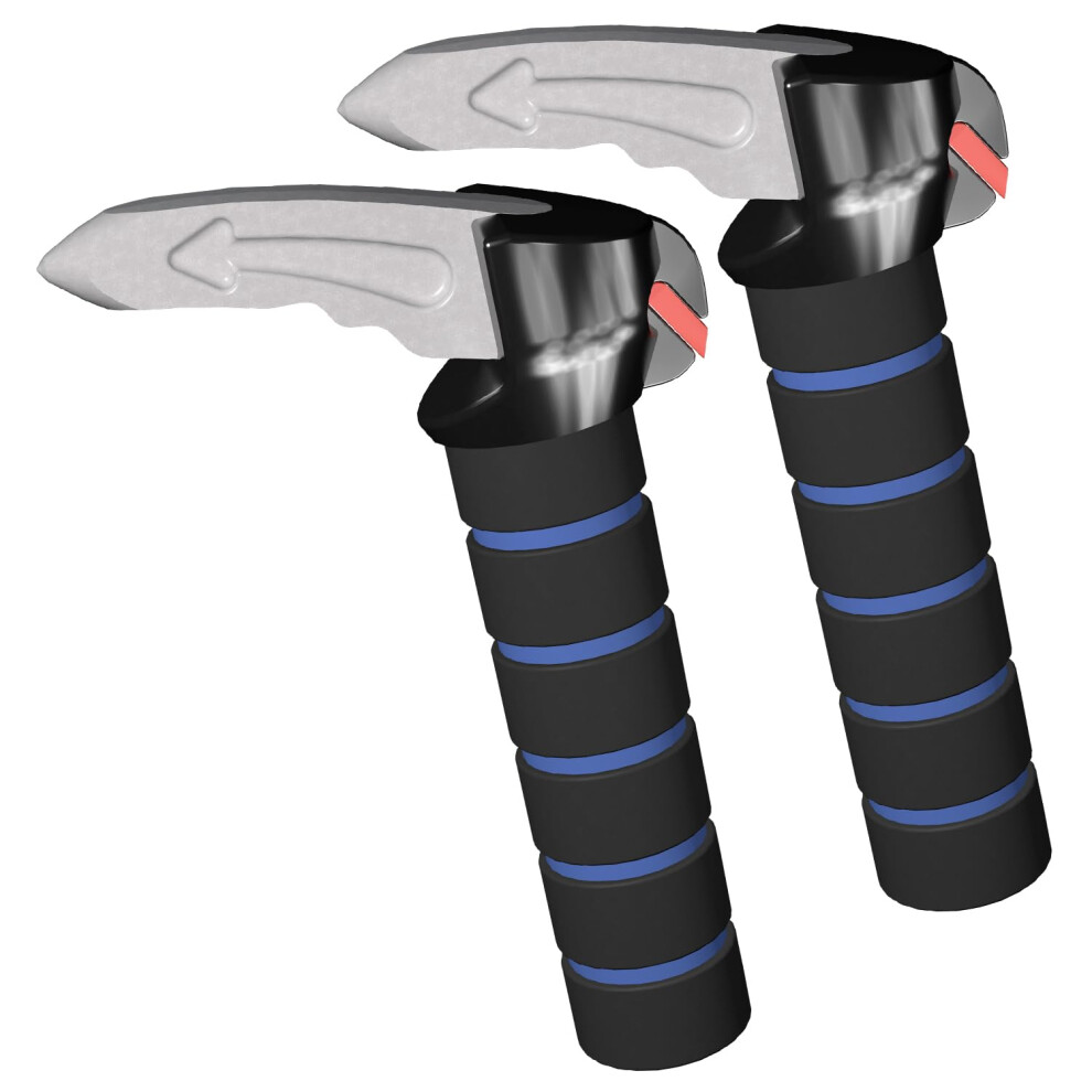 Toeve 2 Pack 3 In 1 Car Door Handle For Elderly Car Handle Assist Support Multifunction,Latch Handle For Seniors And Handicap (Blue) Blue 5051224105724