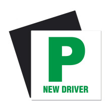 Tek Automotive Fully Magnetic P Plates ? Twin Pack | Strong Hold Pass Plates for New Drivers | UK Legal Size