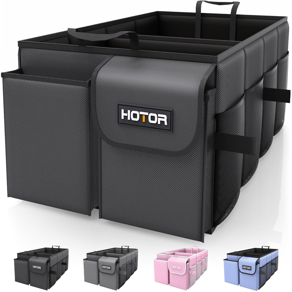 Hotor Car Boot Oganiser - Large-Capacity Auto Trunk Organizer Collapsible Multi Compartments, Foldable Boot Storage For Suvs, Sturdy Car Accessories 5051226182884