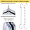 2Pcs Stackable Wardrobe Hanger Organizer, Space-Saving Closet Drying Rack, Foldable & Multifunctional – Compatible with Standard Rods 1