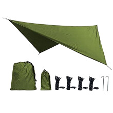 Multifunctioneel buitenkompas en waterdicht zonnescherm – Draagbare campingluifel, picknick-/strandzonbescherming