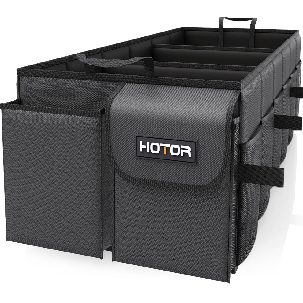 Hotor Car Boot Oganiser - Large-Capacity Auto Trunk Organizer Collapsible Multi Compartments, Foldable Boot Storage For Suvs, Sturdy Car Accessories 5051224104017