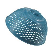Tente alimentaire en maille bleue, couvercle en plastique ajustable pour forme ronde