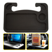 Cutequeen 2-in-1 Car Steering Wheel Desk - Portable Auto Laptop Tray & Eating Table for Most Vehicles, Durable Multi-Functional Travel Workstation